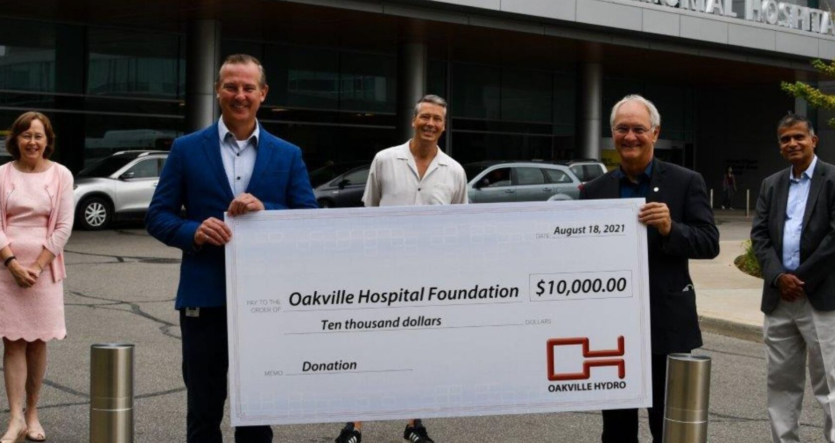 Oakville Hospital Foundation Receives $10,000 from Oakville Hydro’s Have Your Say Campaign